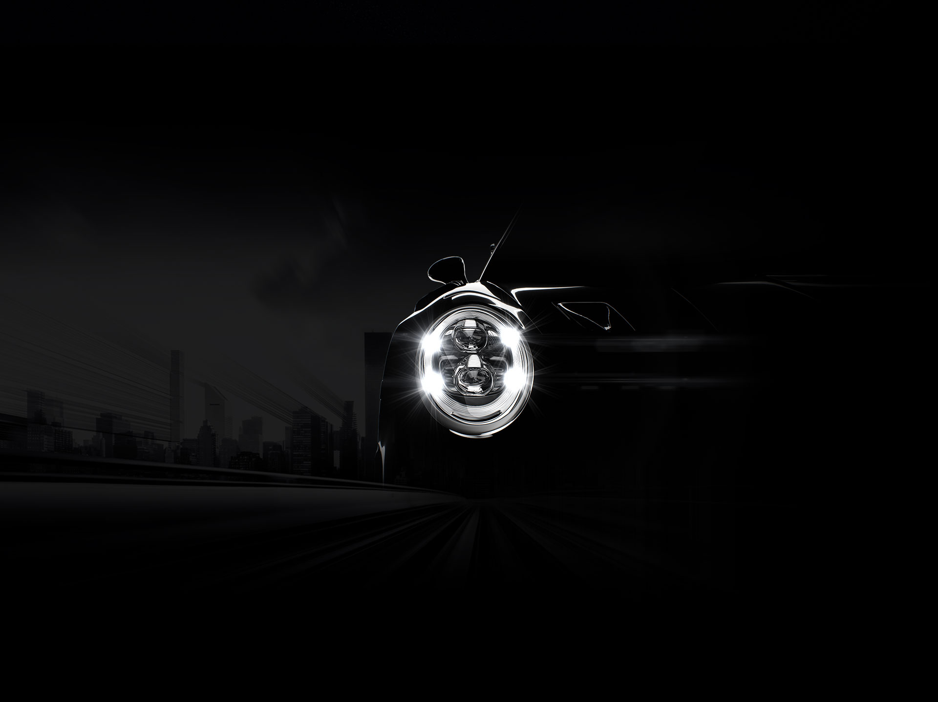 Porsche 4 Point flashlight design